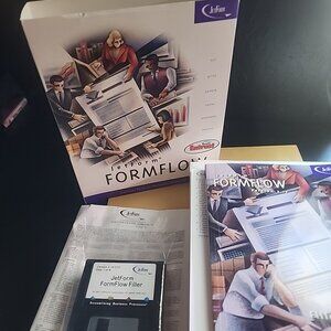 Jetform Formflow Filler  Kit  2.15  Vintage For Windows PC 1997 Sealed Disks